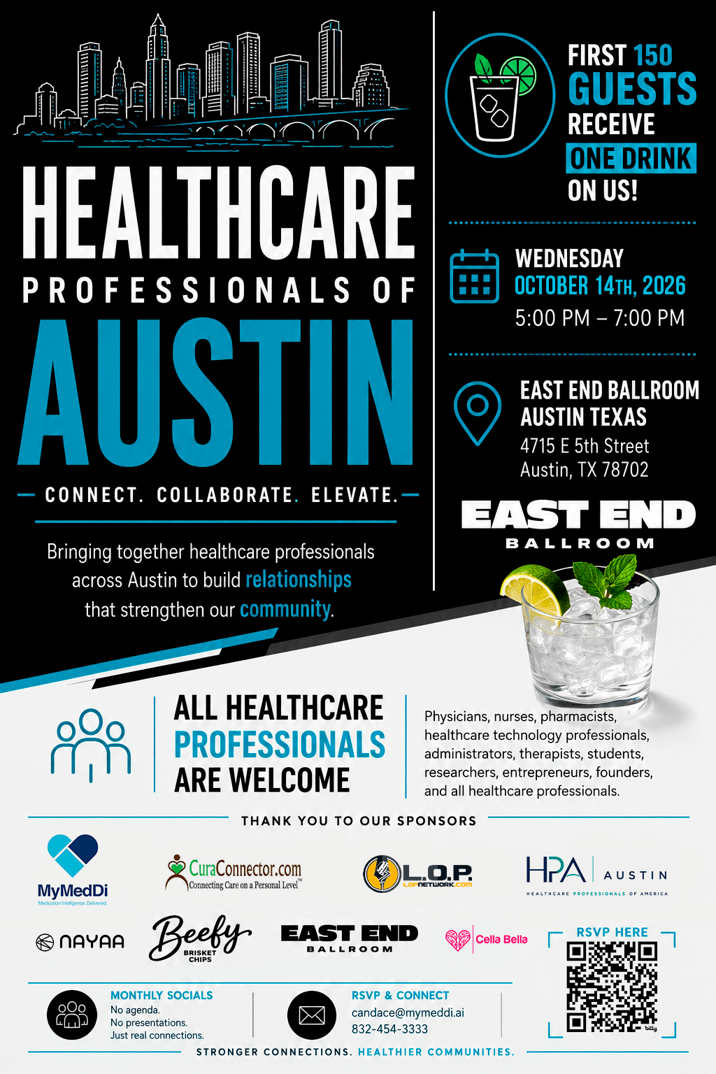 October 14 Austin Social flyer
