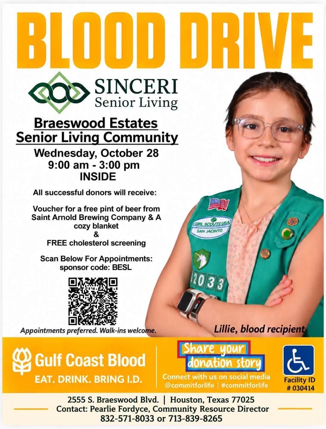 Braeswood Estates Blood Drive