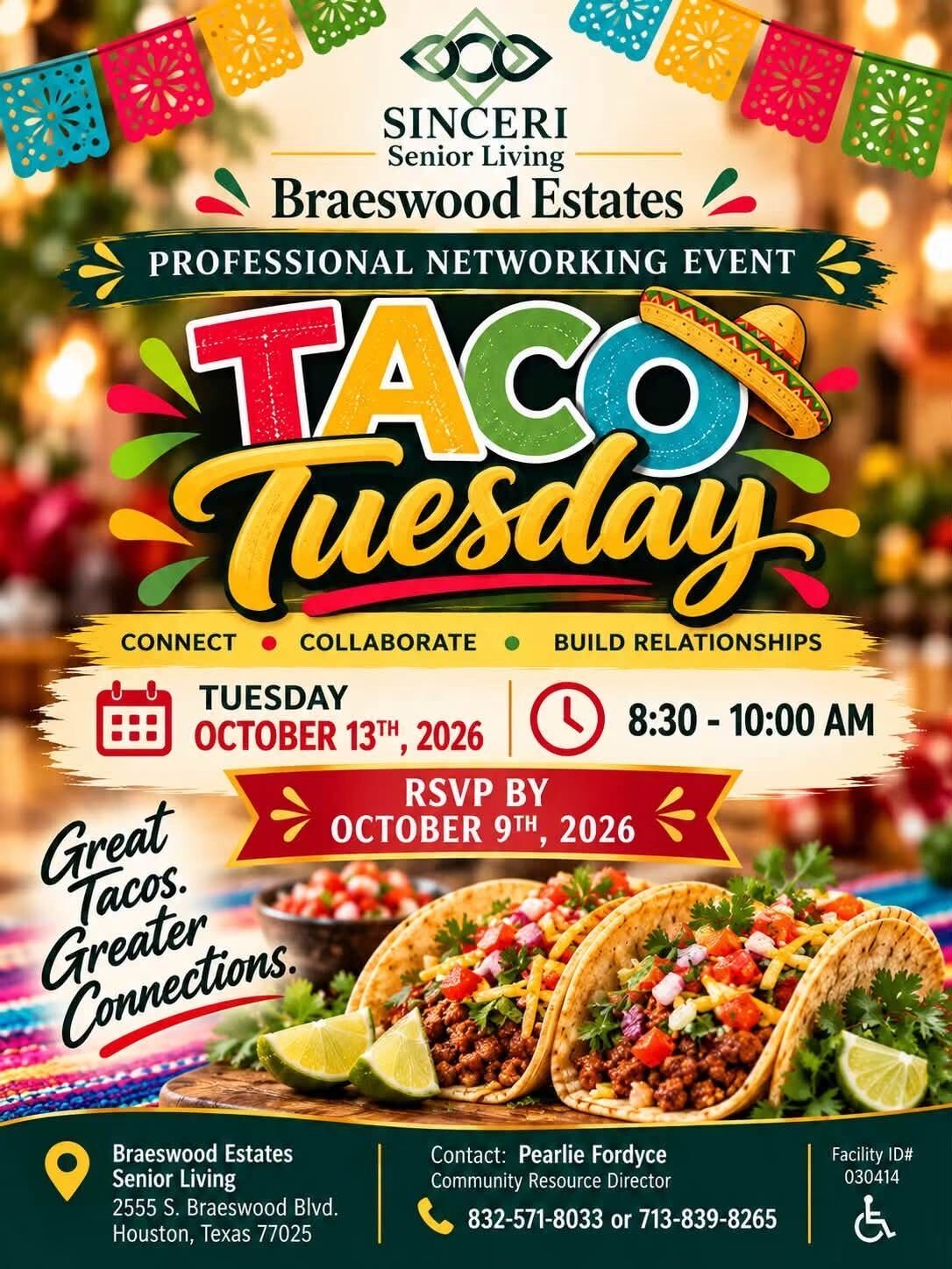 Braeswood Estates Taco Tuesday Professional Networking
